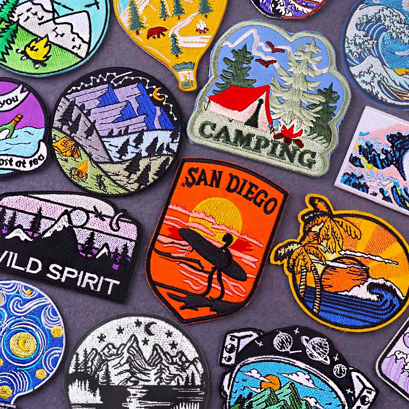 Outdoor Adventure And Travel Show - Wilderness Patches On Clothes Mountain Embroidery