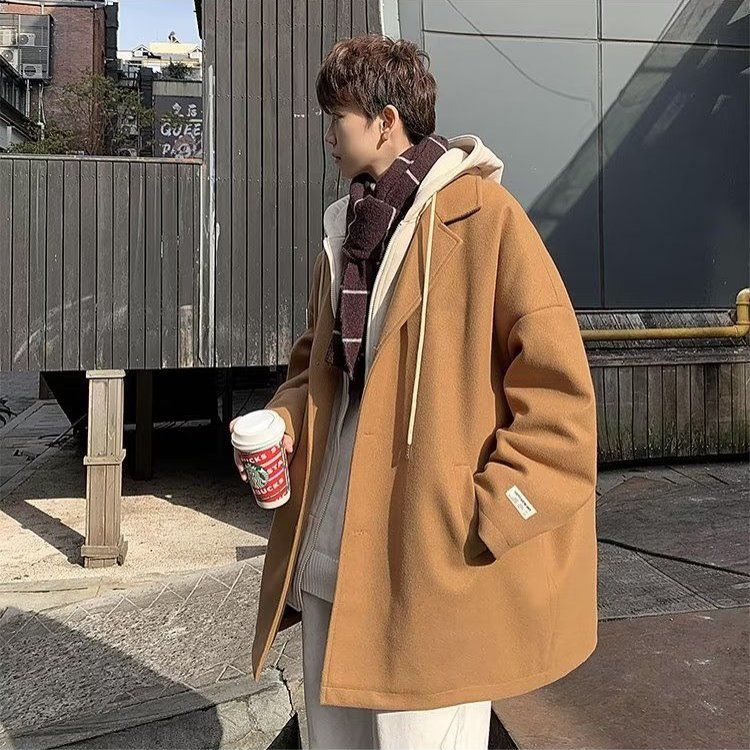 Wool Blend Coat Beige Mans Out - Outdoor Adventure Recreation 评论和价格