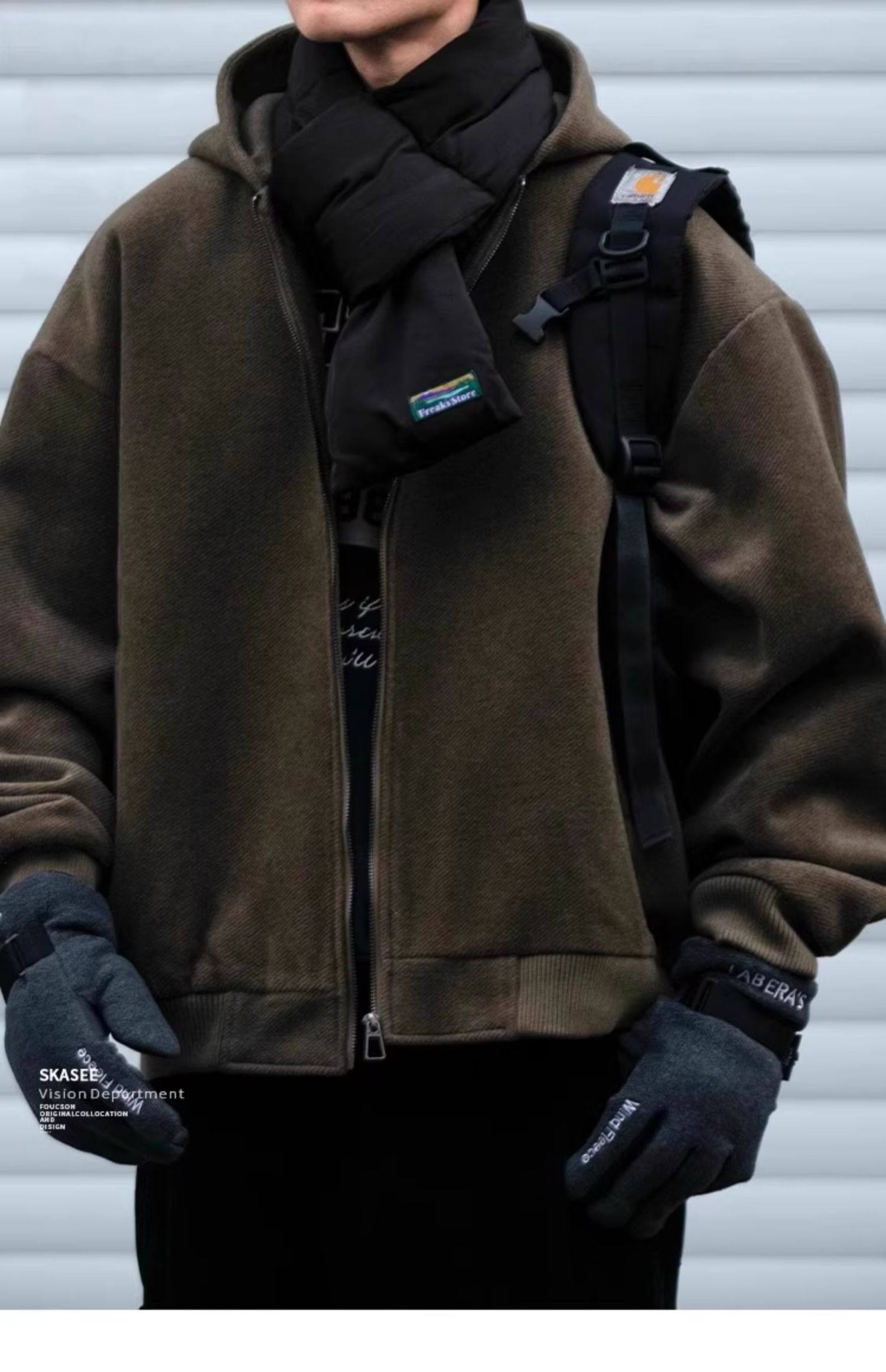 Wool Blend Jacket Man Autumn M - Outdoor Adventure Recreation 评论和价格