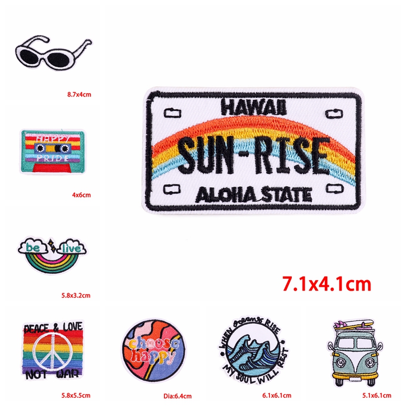 10PCS Iron On Patches Outdoor  - Outdoor Adventure And Travel Show 评论和价格