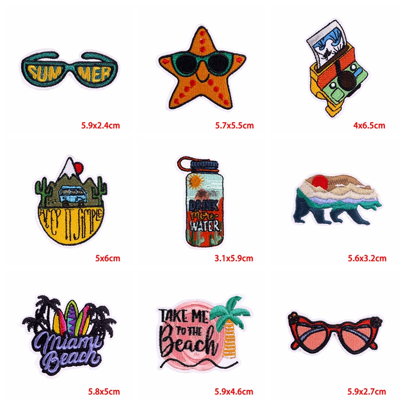 10PCS Iron On Patches Outdoor  - Outdoor Adventure And Travel Show 评论和价格