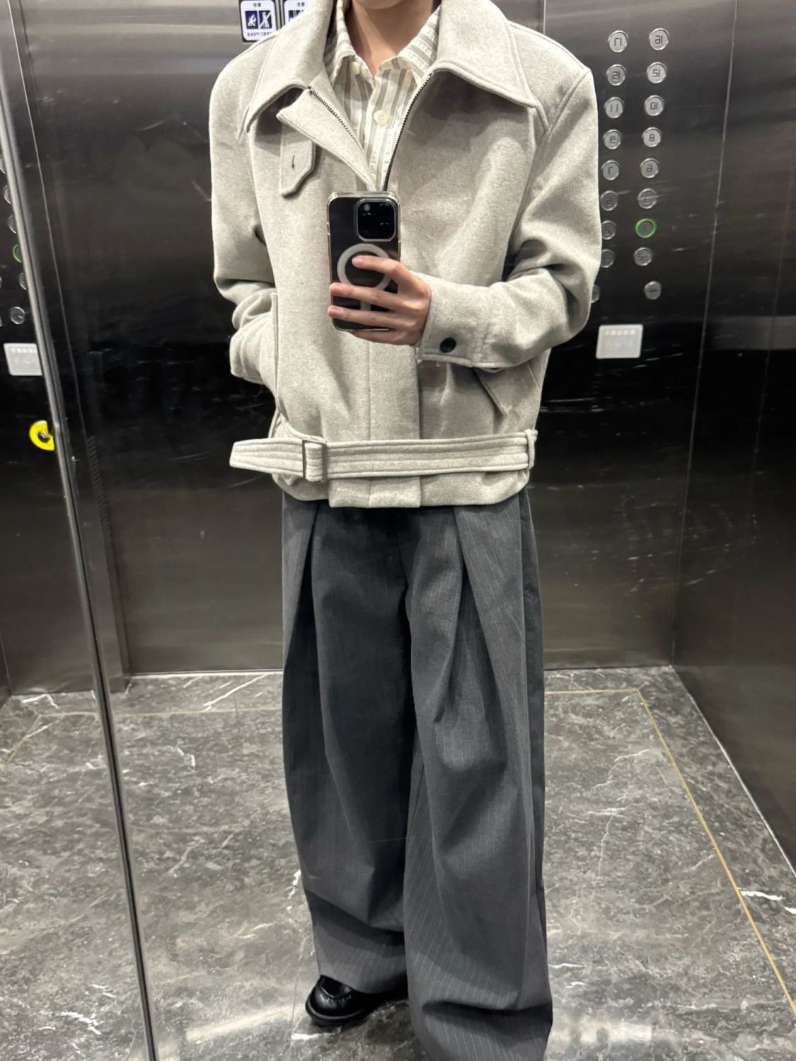 Wool Blend Jacket Man For Work - Outdoor Adventure Recreation 评论和价格